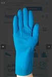 12 Pairs Ansell 88-356BT Blue Rubber Latex Gloves 13 Mil Size 7. Fixed Price $17.00.