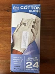 Cara 100% Dermatological Cotton Gloves Fits Either Hands Sizes 24 Pack. Fixed Price $64.99.