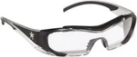 Mcr Safety Glasses Black & Silver Frame Clear Lens HL110AF Hellion. Fixed Price $7.35.