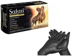 Black Latex Gloves Examination Size: Xlarge - Safari 100/BOX. Fixed Price $13.95.