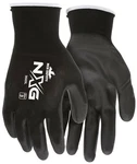 Mcr Safety Work Gloves 13 Gauge Black Nylon Shell, Polyurethane Palm Dip. Fixed Price $138.79.