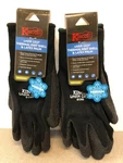 Kinco 1790-M Warm Grip Latex Coated Thermal Black Dipped Gloves Pack Of 2 Pair. Fixed Price $14.79.