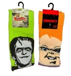 Halloween Socks Men Sz 6.5-12 Crews Pair Frankenstein The Munsters & Chucky. Fixed Price $14.99.