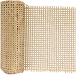 16" X9.8FT Natural Rattan Cane Webbing, Woven Open Mesh Net Roll For Diy. Fixed Price $95.65.
