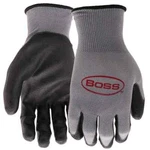 Boss Men's Tactile Grip Polyurethane Coated Work Black Gloves, Large, 15 Pairs. Fixed Price $26.99.