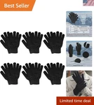 Siledgn 6 Pairs Winter Gloves For Women Mens Warm Knit Clod Weathe.... Fixed Price $9.39.