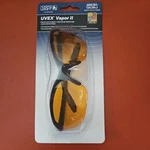 Uvex Vapor Ii Safety Eyewear, Black Frame Orange Lens Anti-fog #R-01536. Fixed Price $9.05.