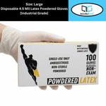 1000 Pieces 4.5 Mil Latex Disposable Powdered Industrial Gloves Large. Fixed Price $58.81.