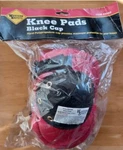 Western Safety Black Cap Knee Pads - Red One Size Fits All Adult. Fixed Price $6.00.