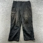 Grundens Pants Mens 2XL Black Cargo Utility Pockets Double Knee Workwear. Fixed Price $19.95.