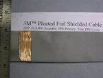 5 Ft 3M 90204/34 28 Awg Gry Pleated Copper Foil Shielded Cable. Fixed Price $19.99.