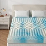 Cooling Gel Memory Foam Mattress Topper 5-ZONE Pressure Relief Soft Bed Pad. Fixed Price $77.92.