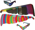 Fireworks Diffraction Prism Glasses - Trippy Tie Dye And Rave Waves Frame Design. Fixed Price $49.87.