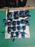 Lot Of 17 Levido /aresko/blue Sports Bike Protector Knee Pads /elbow/wrist.. Fixed Price $9.99.