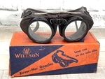 Vintage Willson Kover-mor Chipping Chippers Safety Goggles G-513 Type Ii W/ Box. Fixed Price $34.00.