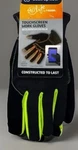 Gloves - Black & Yellow Touchscreen Work Size Large 2 Pairs. Fixed Price $8.99.