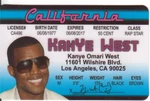 Kanye West Rapper Novelty Collectors Card Drivers License. Fixed Price $8.96.
