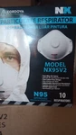 Cordova NX95V2 N95 Particulate Respirator Mask New Expired Case Of 12 Boxes. Fixed Price $120.00.