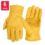 6 Pairs Wells Lamont Men's Work Gloves 100% Cowhide Leather, M-3XL New. Fixed Price $52.70.