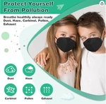 50 Pcs Black KN95 Protective Layer Face Mask For Kids Boys Girls Child Unisex. Fixed Price $6.99.