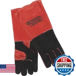 Lincoln Electric Long Cuff Welding Gloves - Red One Size. Fixed Price $39.25.