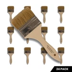 12 Pack 3" Chip Brushes Natural Bristle Disposable Paint Set Epoxy Resin. Fixed Price $13.95.