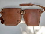 Vintage Jural KL-71 Leather Knee Pads Felt Lined One Strap Kansas City Mo Usa. Fixed Price $39.95.