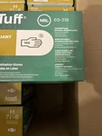 100 Pack Ansell 69-318-M Disposable Gloves, Size Medium, 5 Mil, Latex. Fixed Price $13.99.