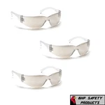 Pyramex Intruder Safety Glasses Indoor/outdoor Mirror I/o Lens S4180S (3 Pair). Fixed Price $7.95.
