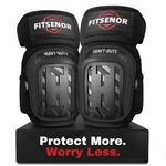 Fitsenor Gel Knee Pads Construction, Safety Heavy For Work, Black. Fixed Price $31.95.