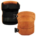 Ergodyne 230LTR Brown Leather Knee Pads - Wide Soft Cap. Fixed Price $34.28.