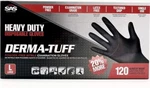 Sas Safety 6 Mil Derma-tuff Black Nitrile Exam Glove 120/BOX 20% More Ships Free. Fixed Price $69.99.
