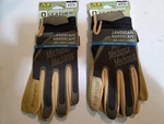 Two Pair Mechanix Wear Utility Leather Padded Palm Work Gloves Men's Large. Fixed Price $28.99.