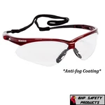 Kleenguard Nemesis 47378 Safety Glasses Clear Anti-fog Lens Inferno Red Frame. Fixed Price $8.75.