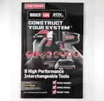 2012 Craftsman Bolt-on 20V Tool System Ad Interchangeable Power Promo. Fixed Price $10.00.