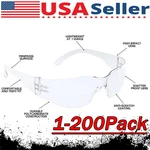 20 Pair Pack Protective Safety Glasses Clear Lens Work Uv Ansi Z87 Lot Of 12. Fixed Price $38.29.