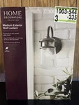 Home Decorators 12.3" Outdoor Wall Lantern Bronze Seeded Glass New 1003544235. Fixed Price $34.99.