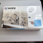 Moen Adler CA87554C Single-handle Kitchen Faucet W/ Side Spray Chrome. Fixed Price $64.99.