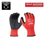 Milwaukee 48-73-8631 Red Level Cut Resistant Nitrile Dipped Gloves Medium. Fixed Price $17.12.