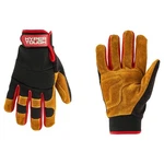 Hyper Tough Men's Split Cowhide Leather Hybrid Glove, Size Medium. Fixed Price $14.93.