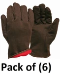 True Grip 9927-26 Men's Large Fleece Lined Brown Jersey Gloves Pair. Fixed Price $33.19.