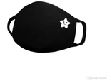 New Face Mask Cotton Elastic Ear Loop Easy Breathe Child/adult - Black Star. Fixed Price $5.00.