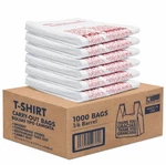 1000 Thank You T-shirt Bags 12"X 6.5"X22" .491 Mil Plastic Grocery Shopping. Fixed Price $32.99.