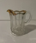 Antique Us Glass Co #15086 Galloway Mirror Plate Creamer. Fixed Price $12.99.