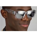 Square Clear Frame Silver Mirror Lens Designer Fashion. Fixed Price $15.99.