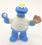 Camp Sesame Street Cookie Monster Playing Baseball Glove Pvc Figure 4.5". Fixed Price $7.99.