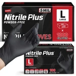 Protect Your Hands Safely - 1000 Black Nitrile Exam Gloves Large. Fixed Price $114.99.