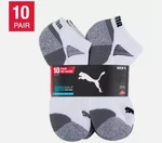 Puma Cool Max 10 Pair No Show White Extended Size 12-16 Mens. Fixed Price $19.99.