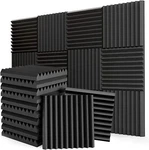 96PACK Acoustic Foam Panel Wedge Studio Soundproofing Absorbing Wall Tiles. Fixed Price $16.99.