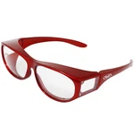 Global Vision Escort Safety Glasses Fits Over Most Eyewear Red With Clear Lens. Fixed Price $12.25.